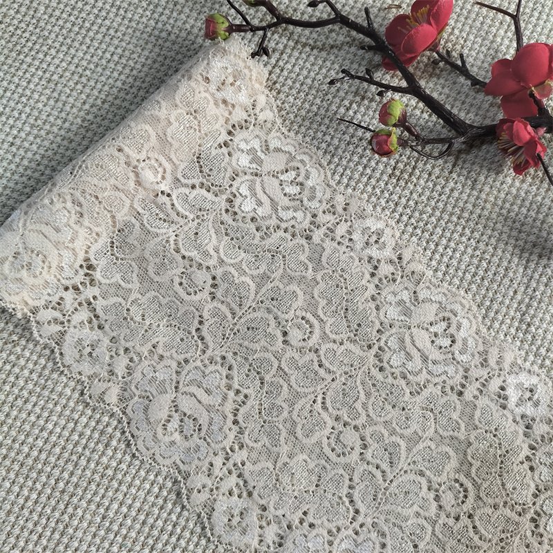 E3117 15cm Stretch Elastic Lace Trim cotton lace fabric lace flowers bridal wedding dress tulle net lacetrim