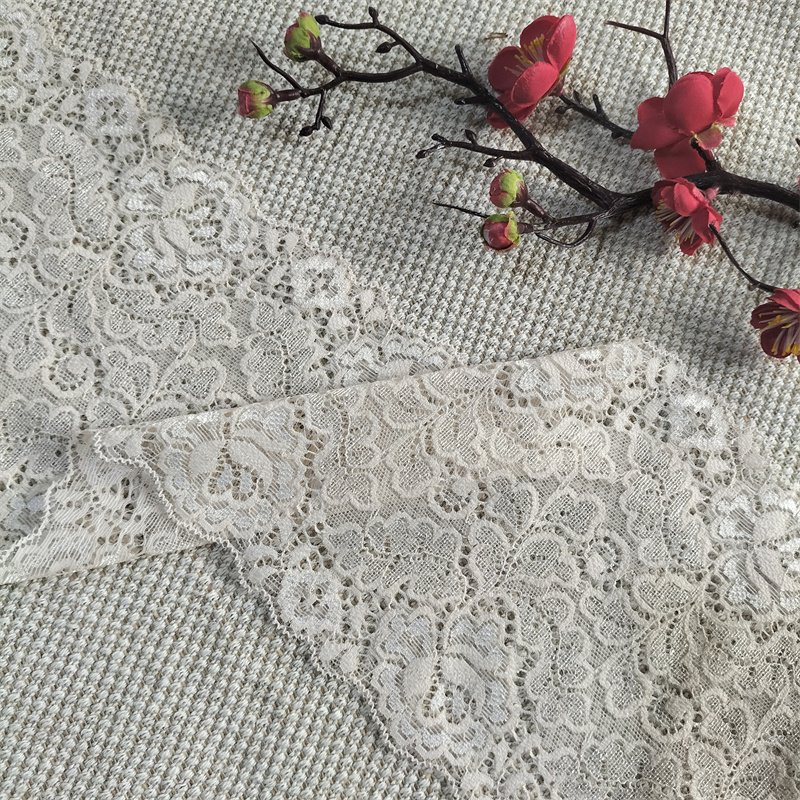 E3117 15cm Stretch Elastic Lace Trim cotton lace fabric lace flowers bridal wedding dress tulle net lacetrim