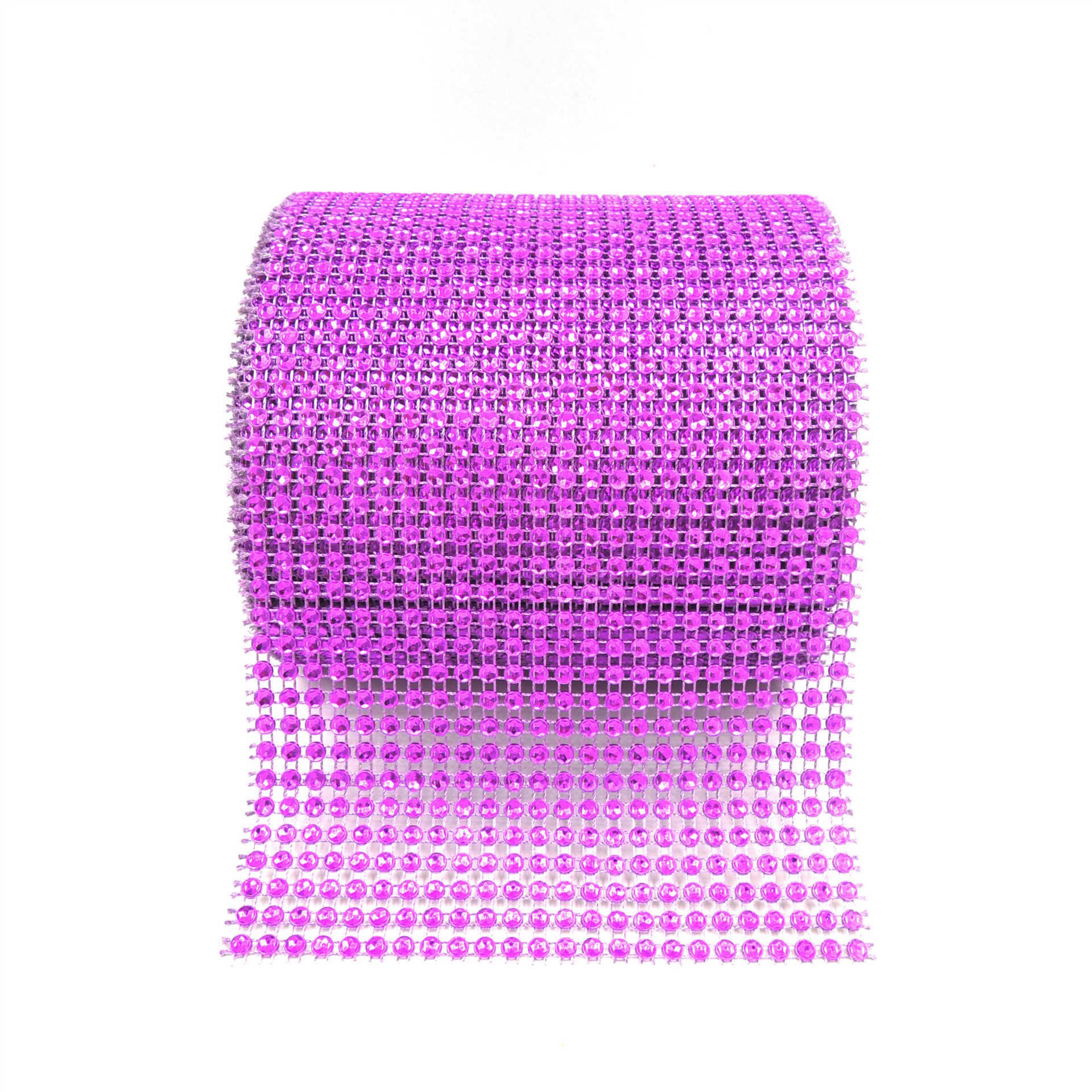 August 24 rows 4 mm gold plastic rhinestone mesh trimming cup chain diamond net roll decorative accessories Dubai Sadui Arabria