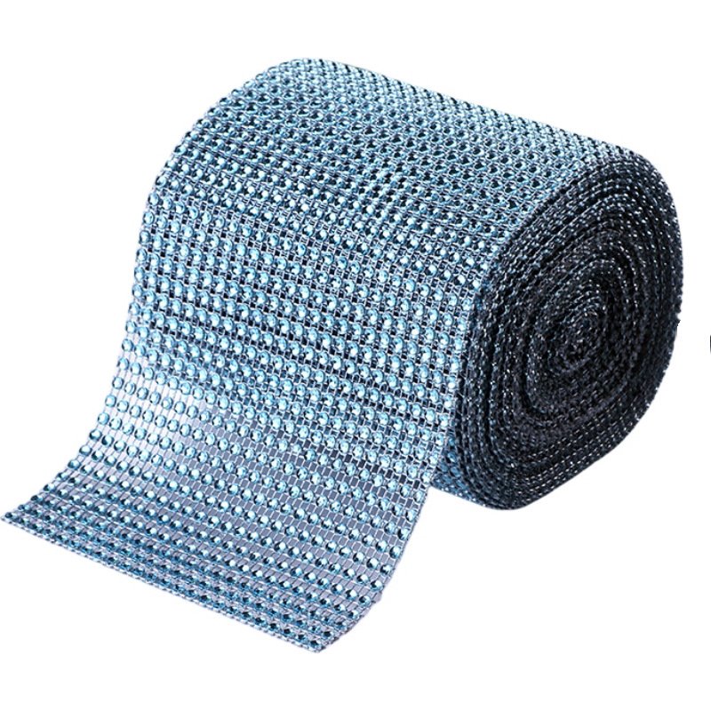 August 24 rows 4 mm gold plastic rhinestone mesh trimming cup chain diamond net roll decorative accessories Dubai Sadui Arabria