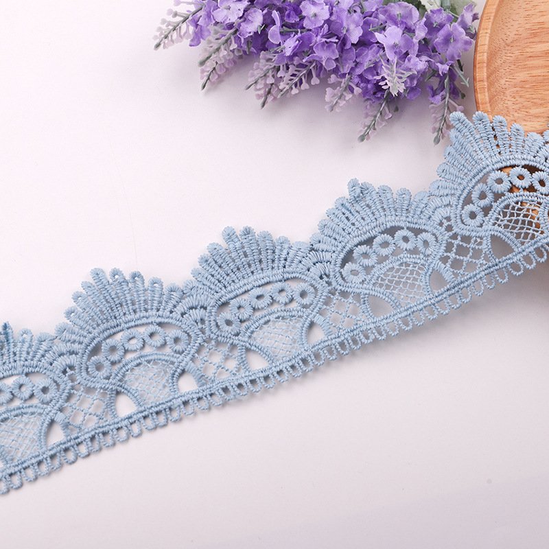 Wholesale embroidery Lace Trim Customized Lace 100%Polyester Colorful Embroidery Trim Lace For Sewing Accessories