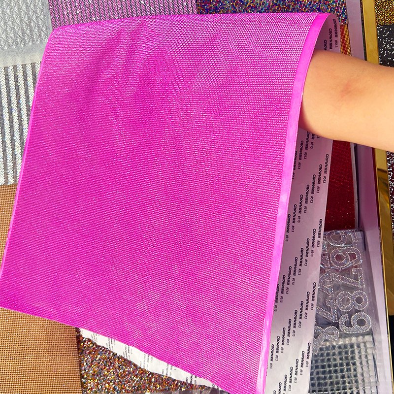 Wholesale SS6 Rhinestone Sheet Self Adhesive 40*48 cm Multiple Colors Crystal Diamond Ribbon Trim Sheet For Crafts Decoration