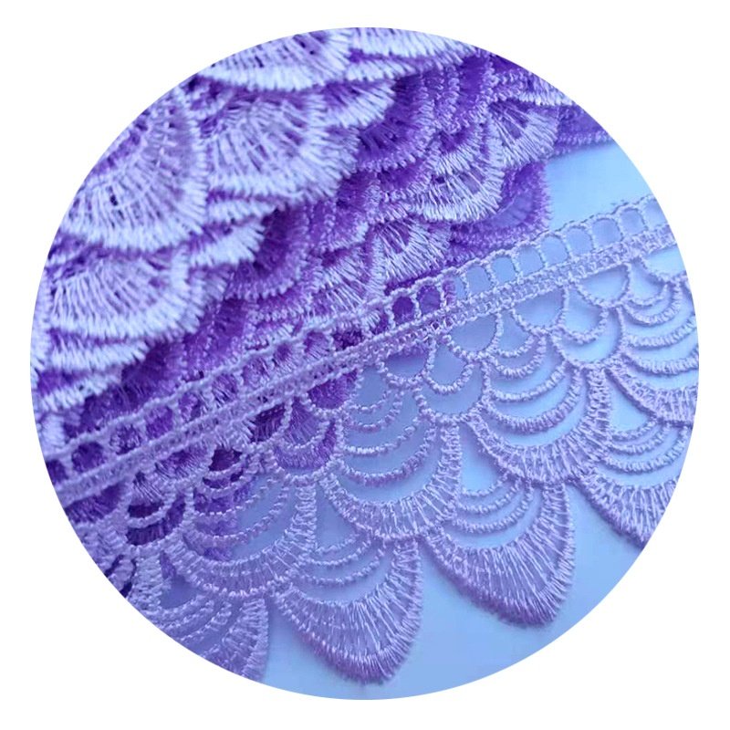 Custom 6 Inch To 14 Inch Guipure Lace 3d Embroidery Lace Fabric Wide Floral Chemical Flower Venice Lace Trim White Black Red