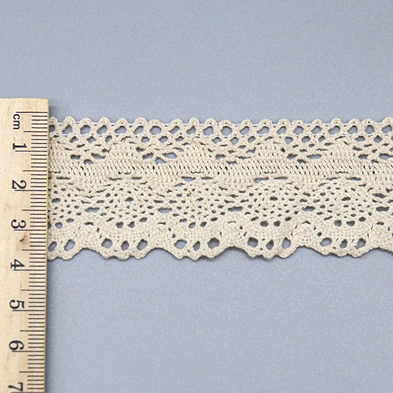 Custom Fancy stretch lace trim elastic eyelet vintage eco friendly crochet lace trim for garment