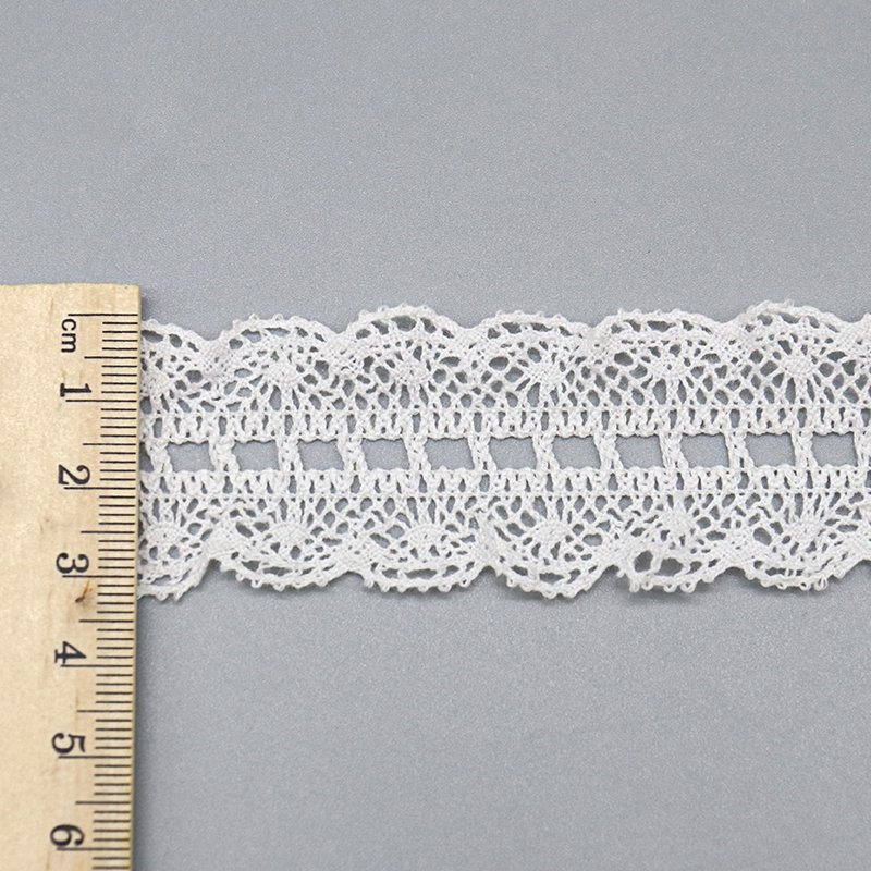 Custom Fancy stretch lace trim elastic eyelet vintage eco friendly crochet lace trim for garment