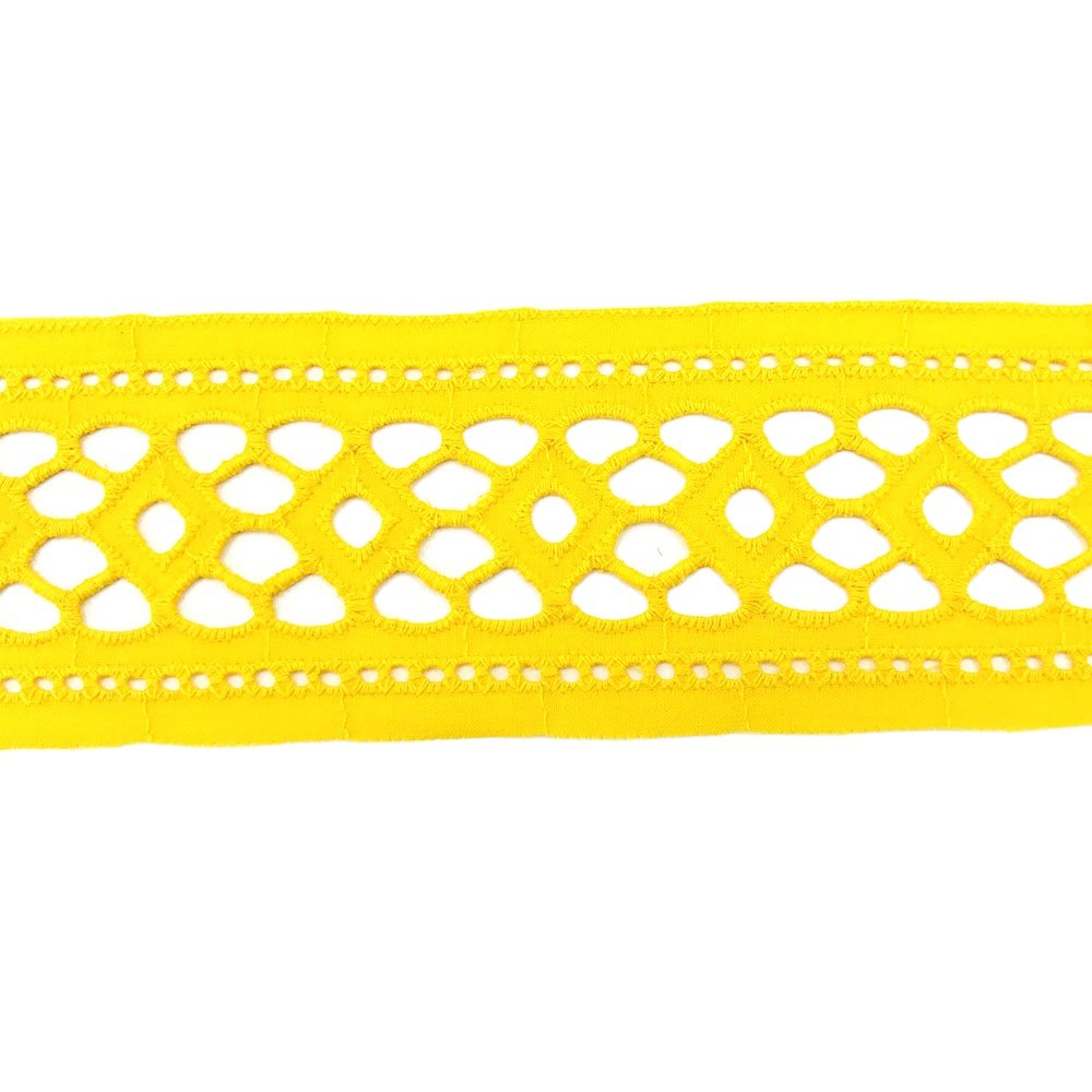 2021 new design beautiful yellow africa cotton african embroidery dry lace