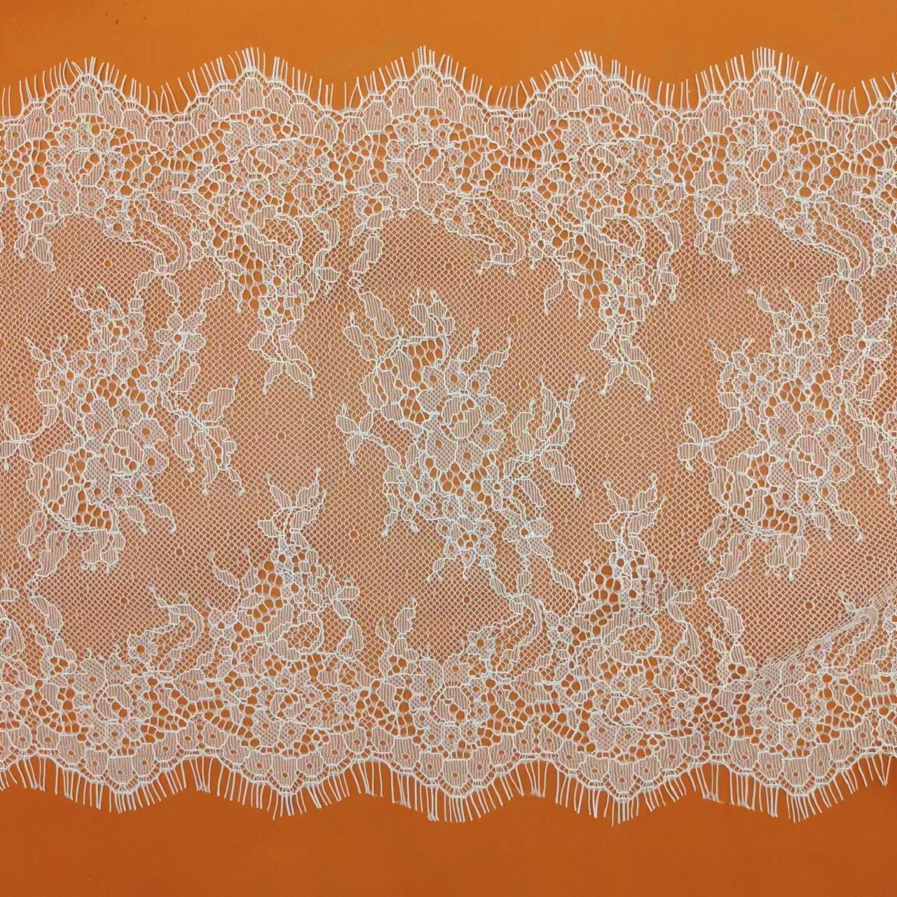 High Quality Nylon Eyelash Lace Fabric Non-Elastic Factory Direct New Hot Selling Design for Accessories Stock