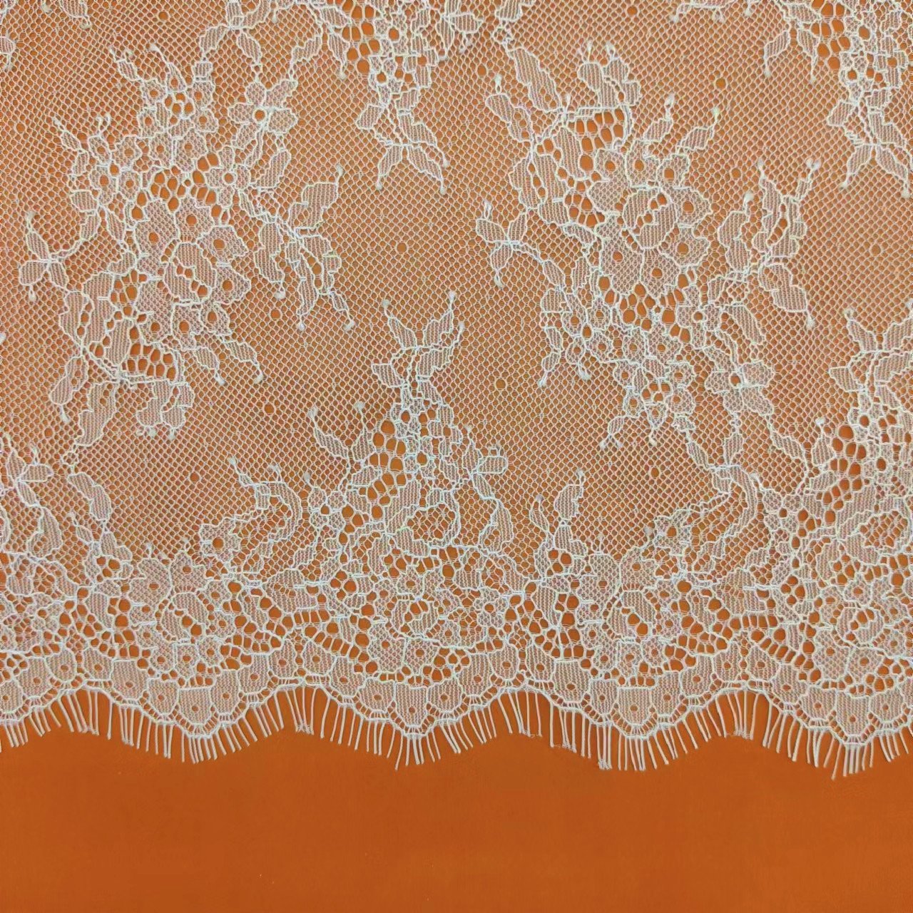 High Quality Nylon Eyelash Lace Fabric Non-Elastic Factory Direct New Hot Selling Design for Accessories Stock