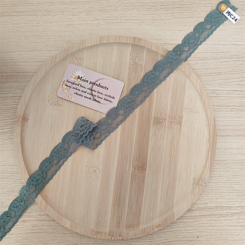 BINGC24 2.5cm Stretch elastic Lace Trim Floral Lace Fabric Elastic Lace Ribbons for Crafts and Gift Wrapping Decorating
