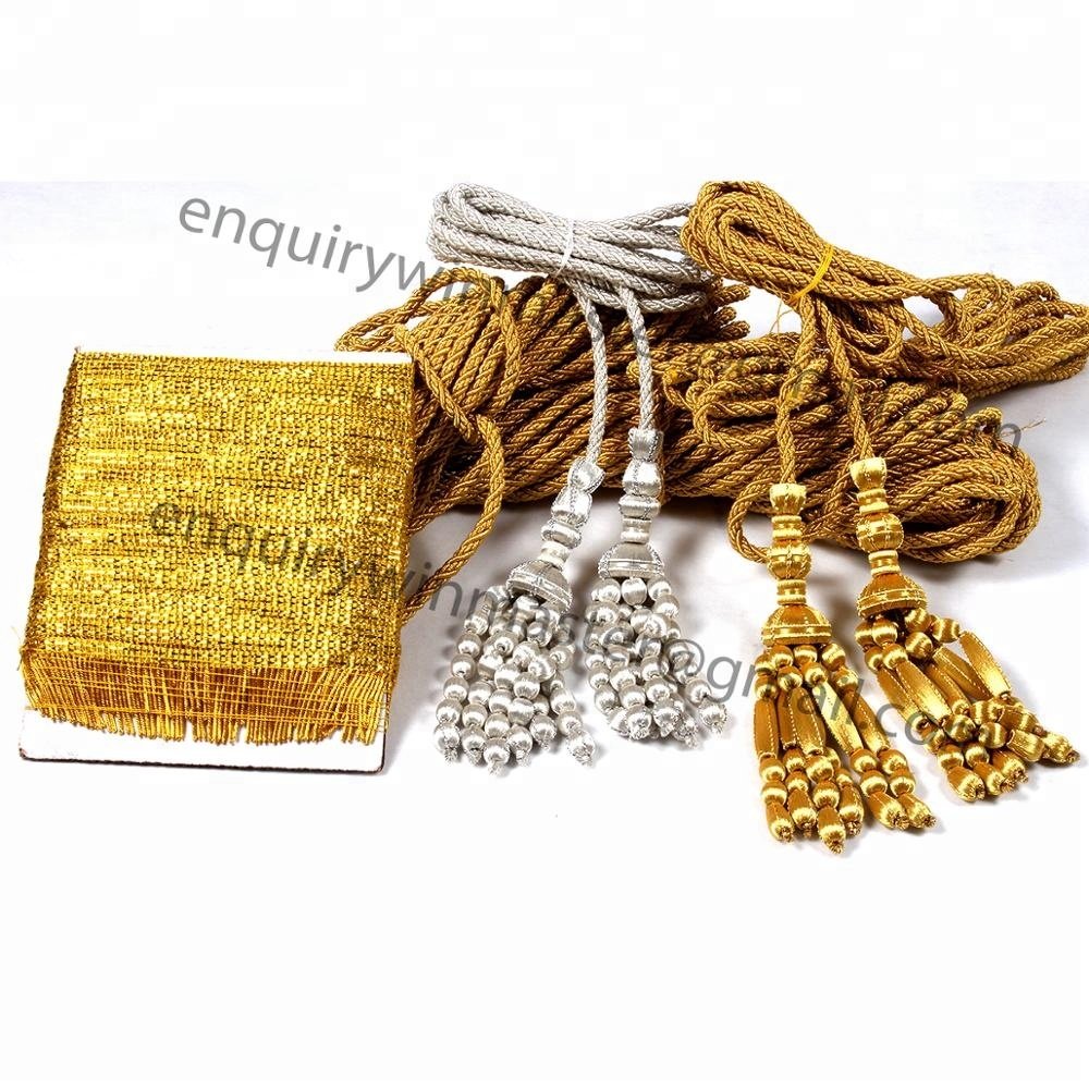 Wholesale Gold braids bullion wire braid lace trim ribbon | Ceremonial Officers Braided Lace Trimmings And Ribbons