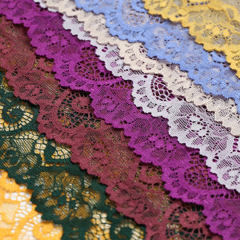 Wholesale Cheap Beautiful Textile Crochet Fabric Swiss Scallop Embroidery Lace Trim