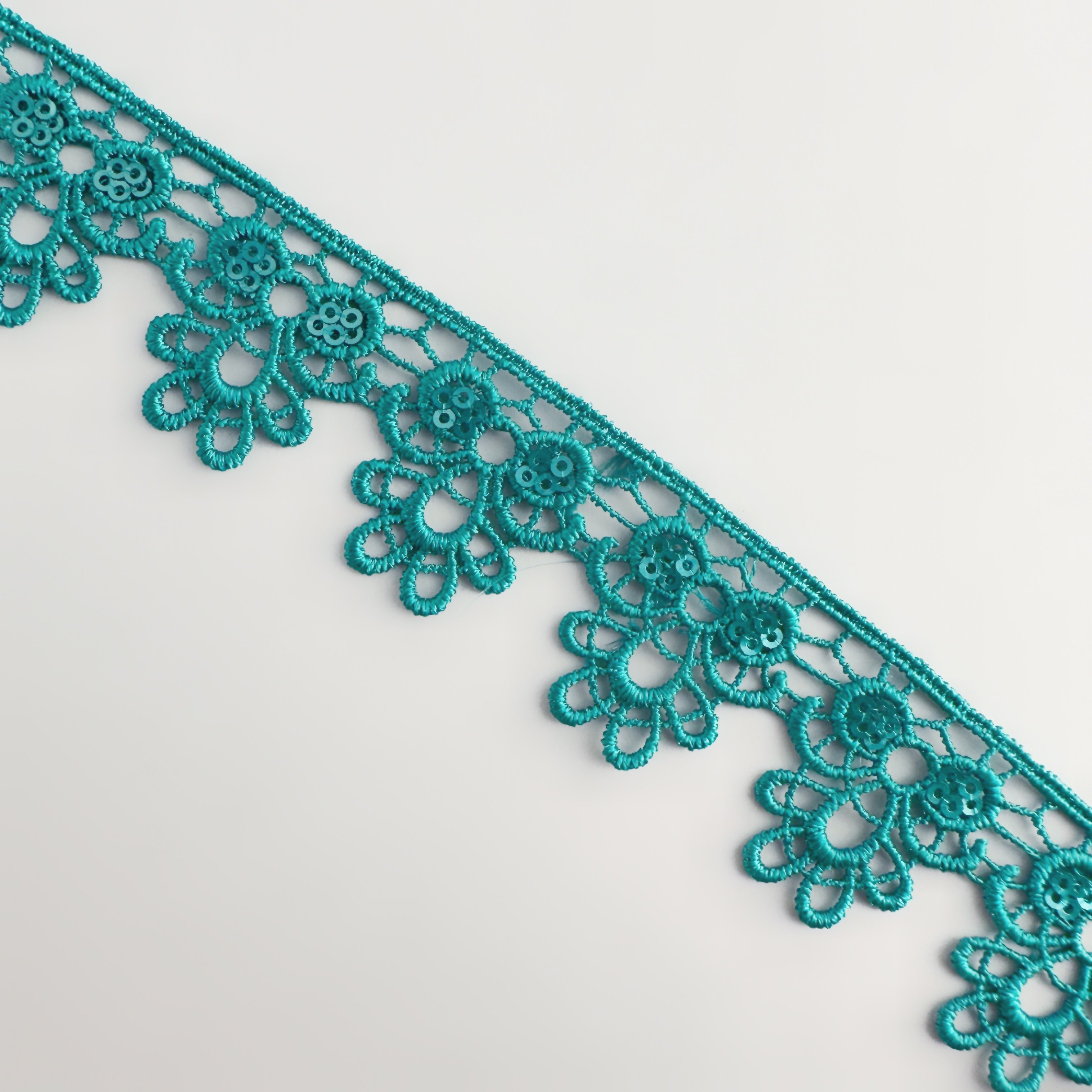 Factory Outlet High Quality Multi Color Water Solubility Flower Bridal Lace Fabric Trim For Dress