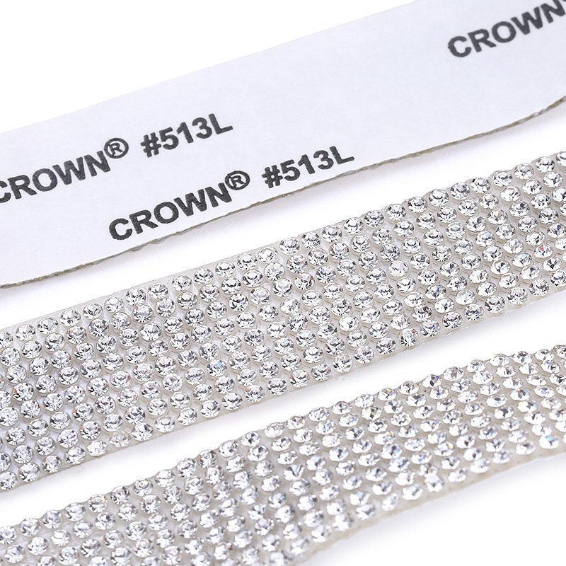 Hot Sale Fashion Custom Rainbow Diamond Rope Crystal Trim