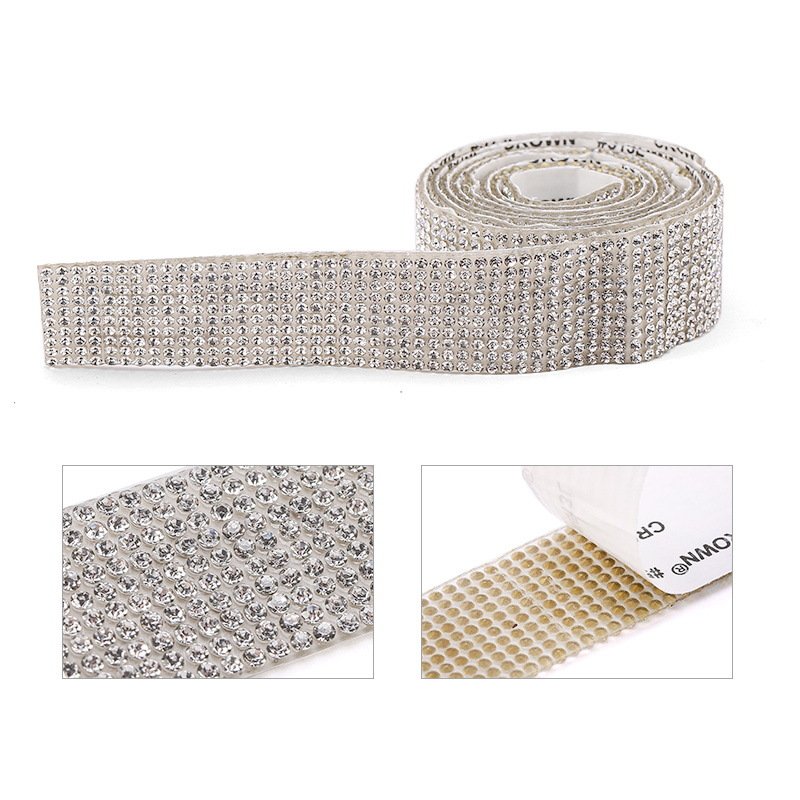 Hot Sale Fashion Custom Rainbow Diamond Rope Crystal Trim