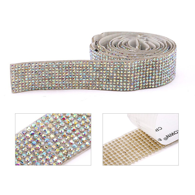 Hot Sale Fashion Custom Rainbow Diamond Rope Crystal Trim
