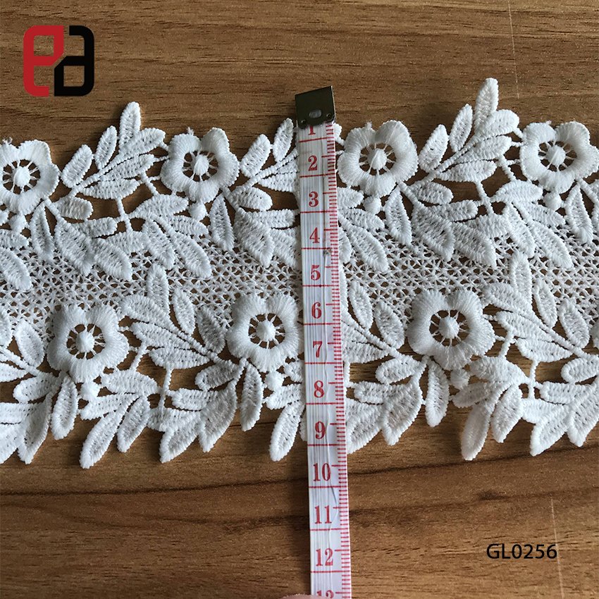 High Quality Wide Two Side Floral Rose Venise Lace Trim Wholesale