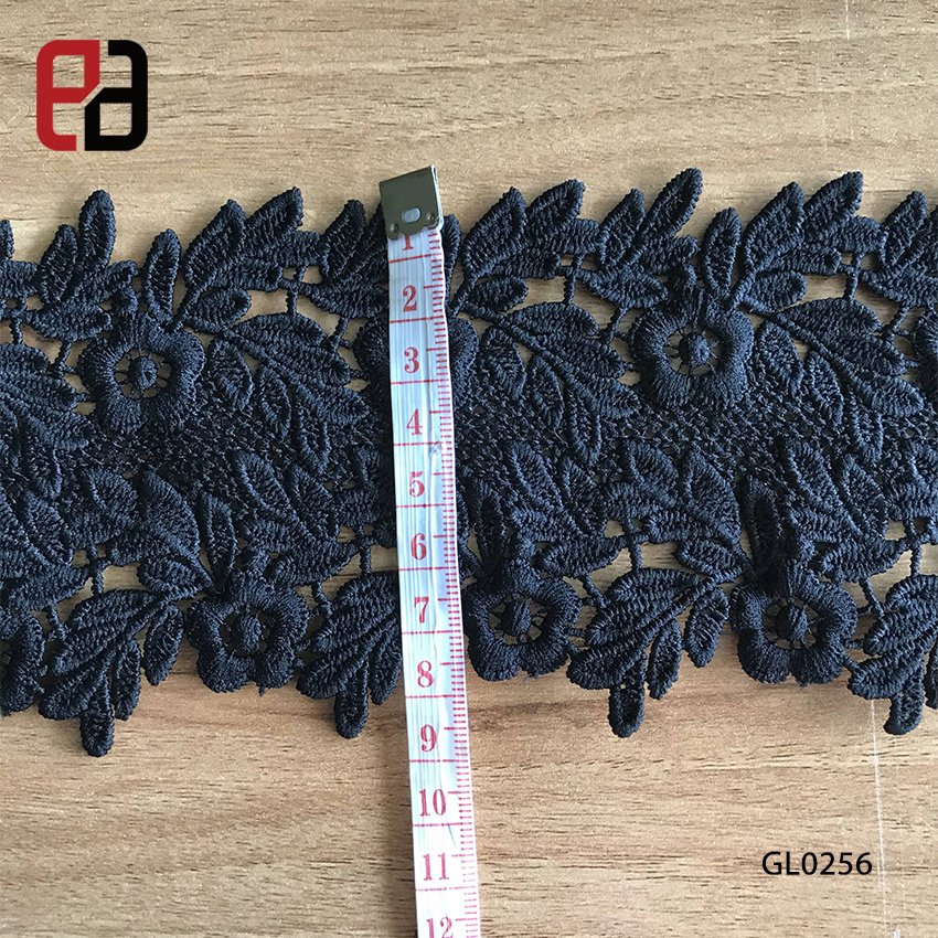 High Quality Wide Two Side Floral Rose Venise Lace Trim Wholesale