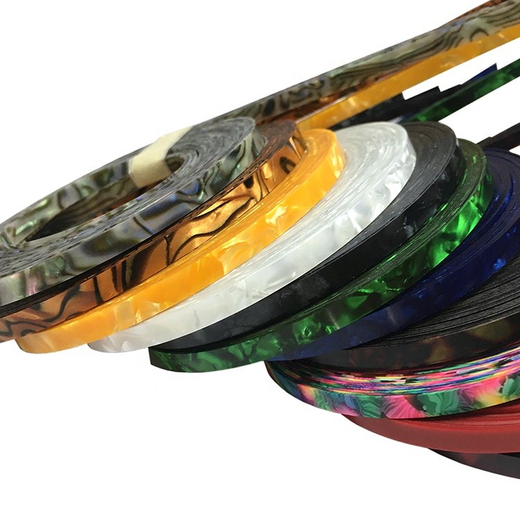 Celluloid Strips Guitar Binding Purfling Edging Edge Trim Inlay Guitar Binding For Neck Body Luthier Multi Colors