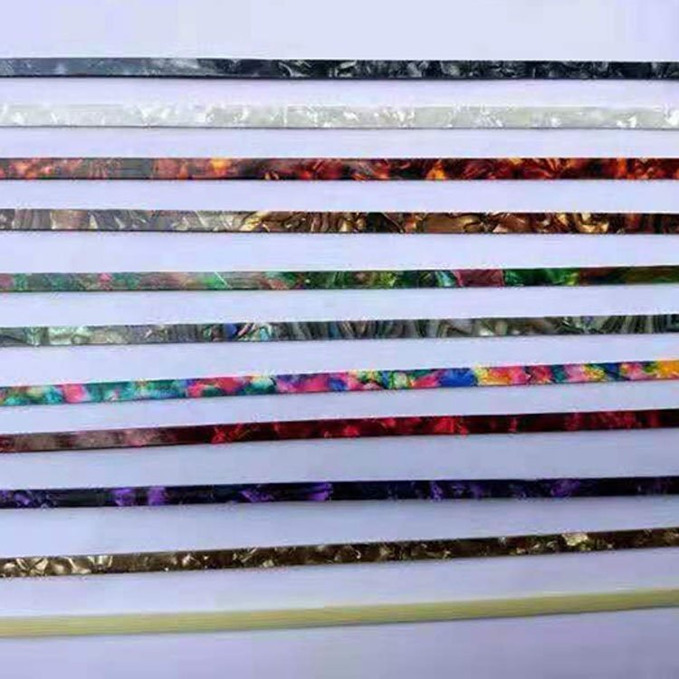 Celluloid Strips Guitar Binding Purfling Edging Edge Trim Inlay Guitar Binding For Neck Body Luthier Multi Colors