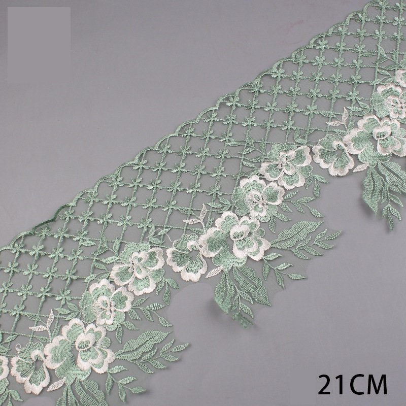 New Arrival Premium Mix Color Jacquard Border Lace Trim For Malaysia Garment Decoration