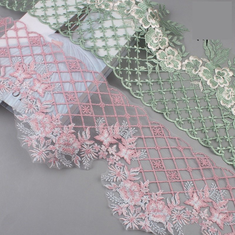 New Arrival Premium Mix Color Jacquard Border Lace Trim For Malaysia Garment Decoration