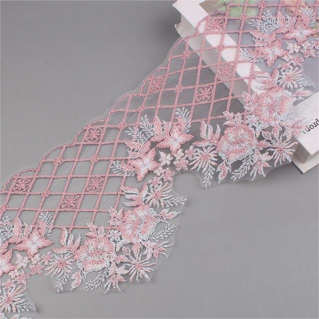 New Arrival Premium Mix Color Jacquard Border Lace Trim For Malaysia Garment Decoration