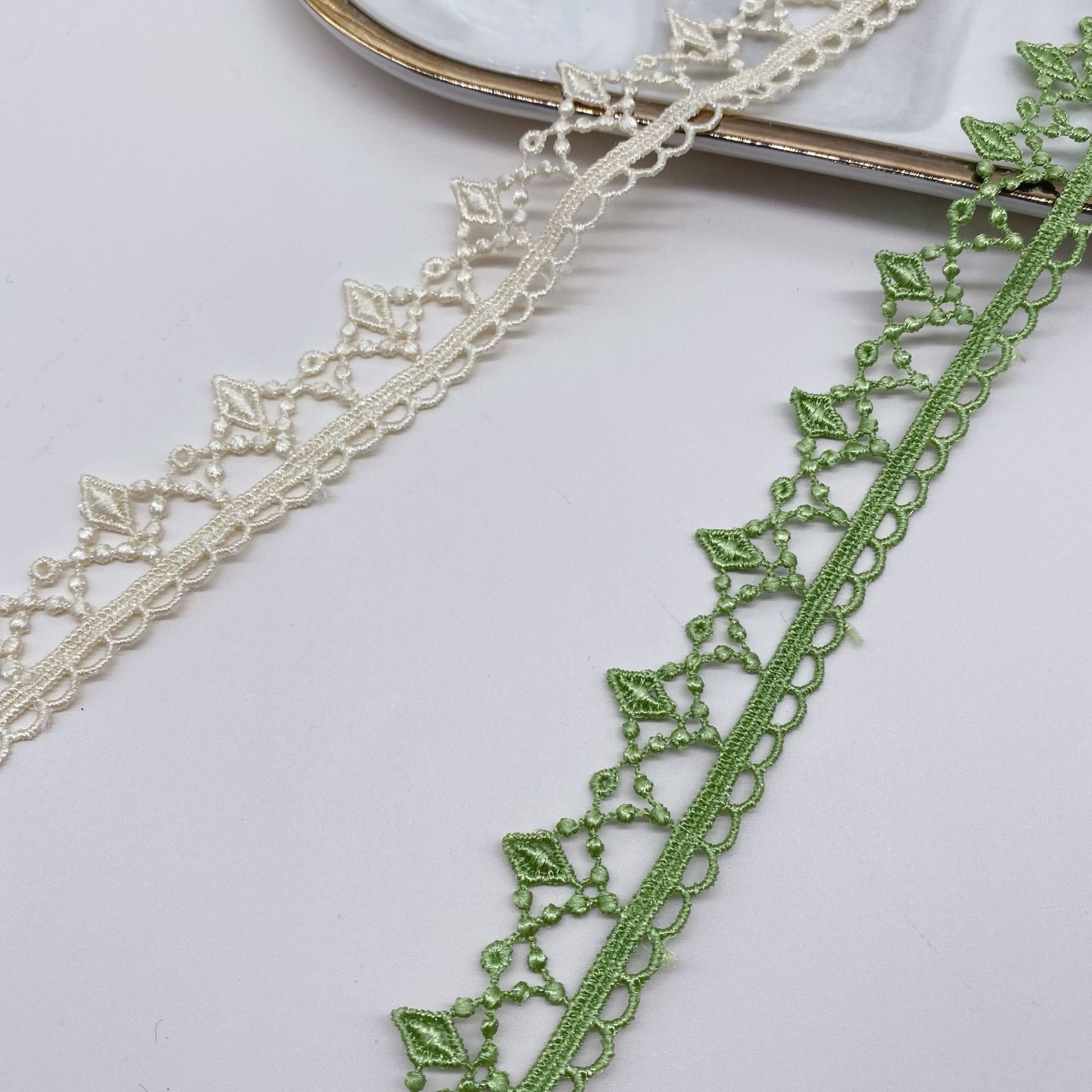 Water soluble lace multi-color wearable ribbon wedding dress accessories DIY embroidery lace trim