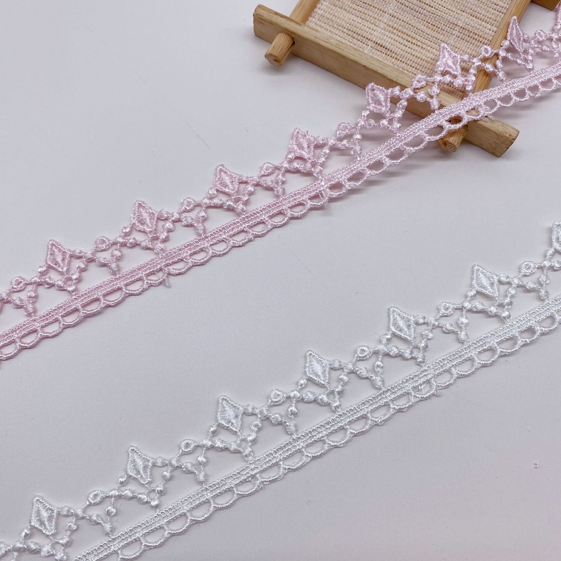 Water soluble lace multi-color wearable ribbon wedding dress accessories DIY embroidery lace trim
