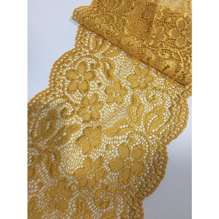 2020 many colors wide elastic nylon and spandex underwear lace trim border from stock