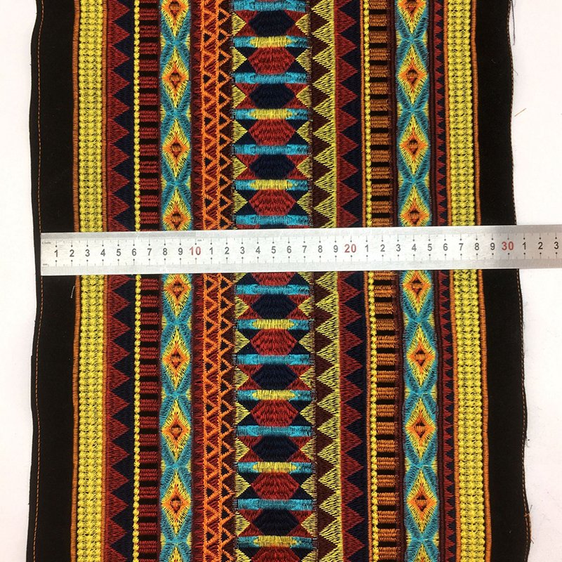 Deepeel RD153 30.5cm DIY Sewing Material Jacquard Webbing Embroidered Lace Trims Ethnic Style Ribbon For Garment
