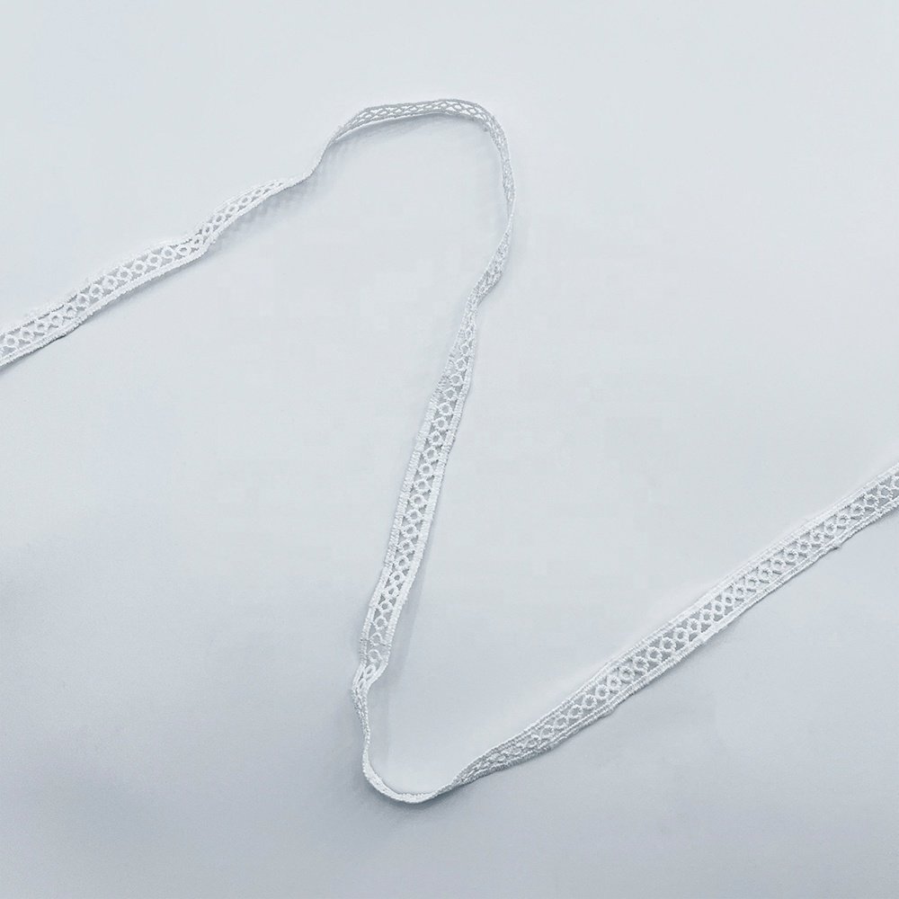 French Lace Embroidery Sustainable Milk Silk Embroidery New arrival polyester milk silk lace flower embroidery lace trim