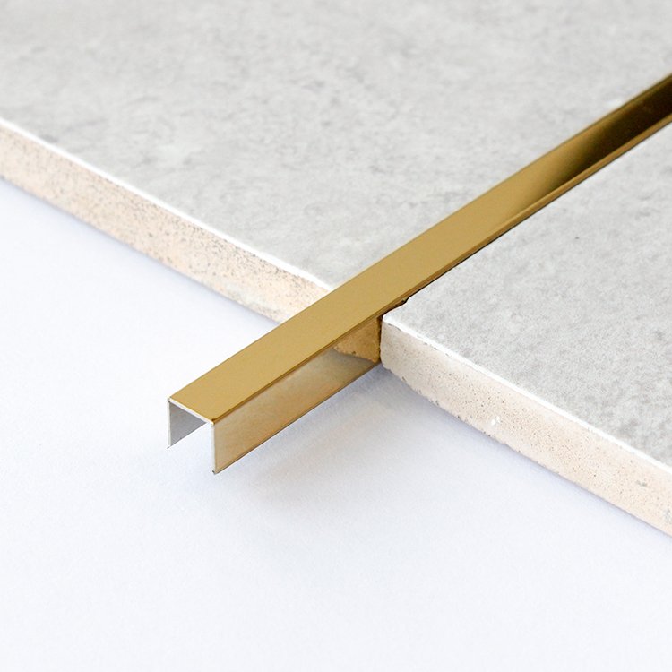 SS 201 304 316 U Profile Metal Color Pvd Coating Mirror Polish Flooring Edging Stainless Steel Tile trim