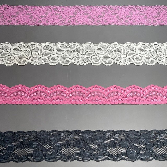 TUTON Top Quality Custom French Elastic Lace 3.5/4.7/5.2/5.6 CM Trim Wholesale For Lingerie