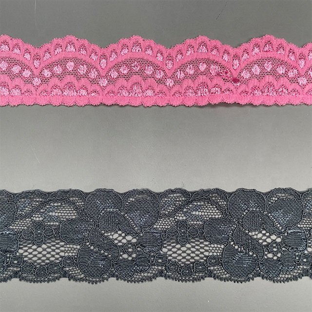 TUTON Top Quality Custom French Elastic Lace 3.5/4.7/5.2/5.6 CM Trim Wholesale For Lingerie