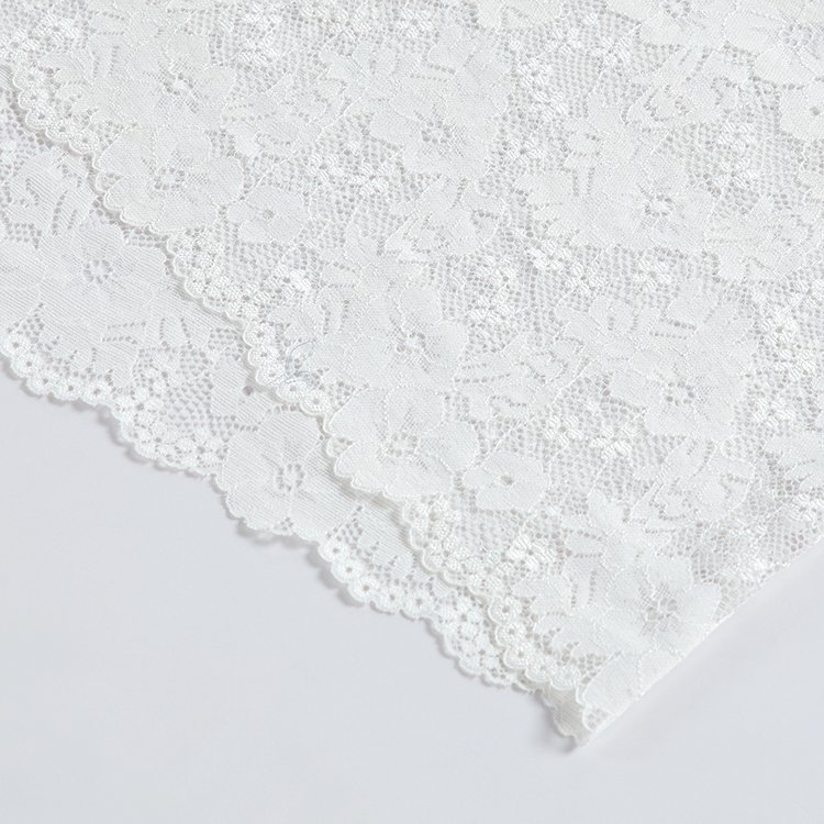 Elastic Lace Fabric French Hollow Underwear Stretch Ribbon Trim DIY French Hollow Underwear Lace 23cm White