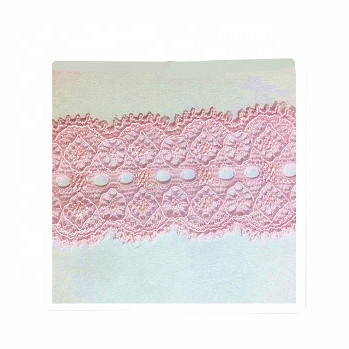 factory popular pink elastic lace trim 2022 elastic lace