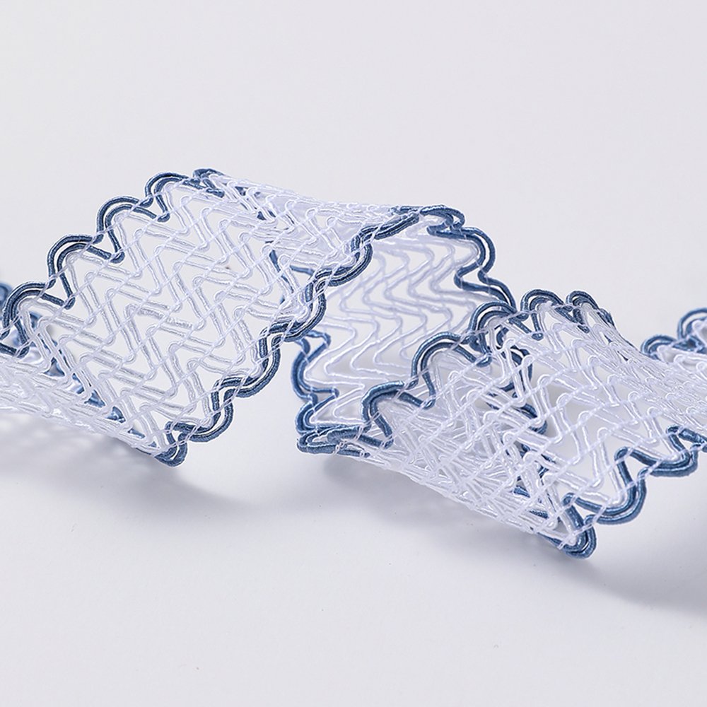 Ready Stock DIY Weave Lace Trimmings HX037 3CM 20 Yards White Pink Purple Black Colors for Gift Decoration