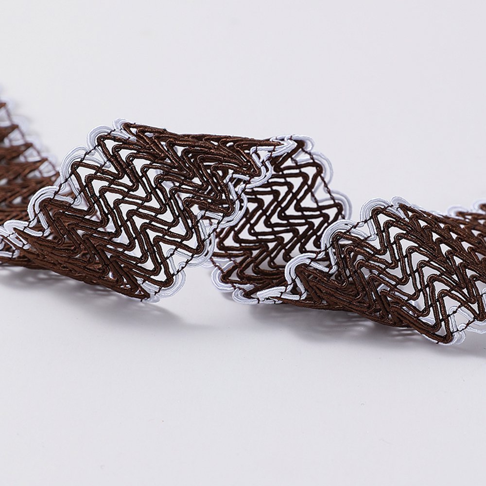 Ready Stock DIY Weave Lace Trimmings HX037 3CM 20 Yards White Pink Purple Black Colors for Gift Decoration