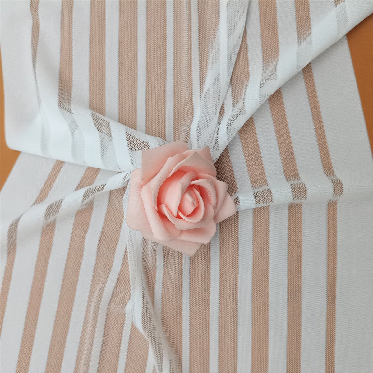 Custom Width 30cm Stripe Lace Trim Good Elastic Stretch Nylon Spandex Lace Fabric for Underwear Lingerie Women Dress Decoration