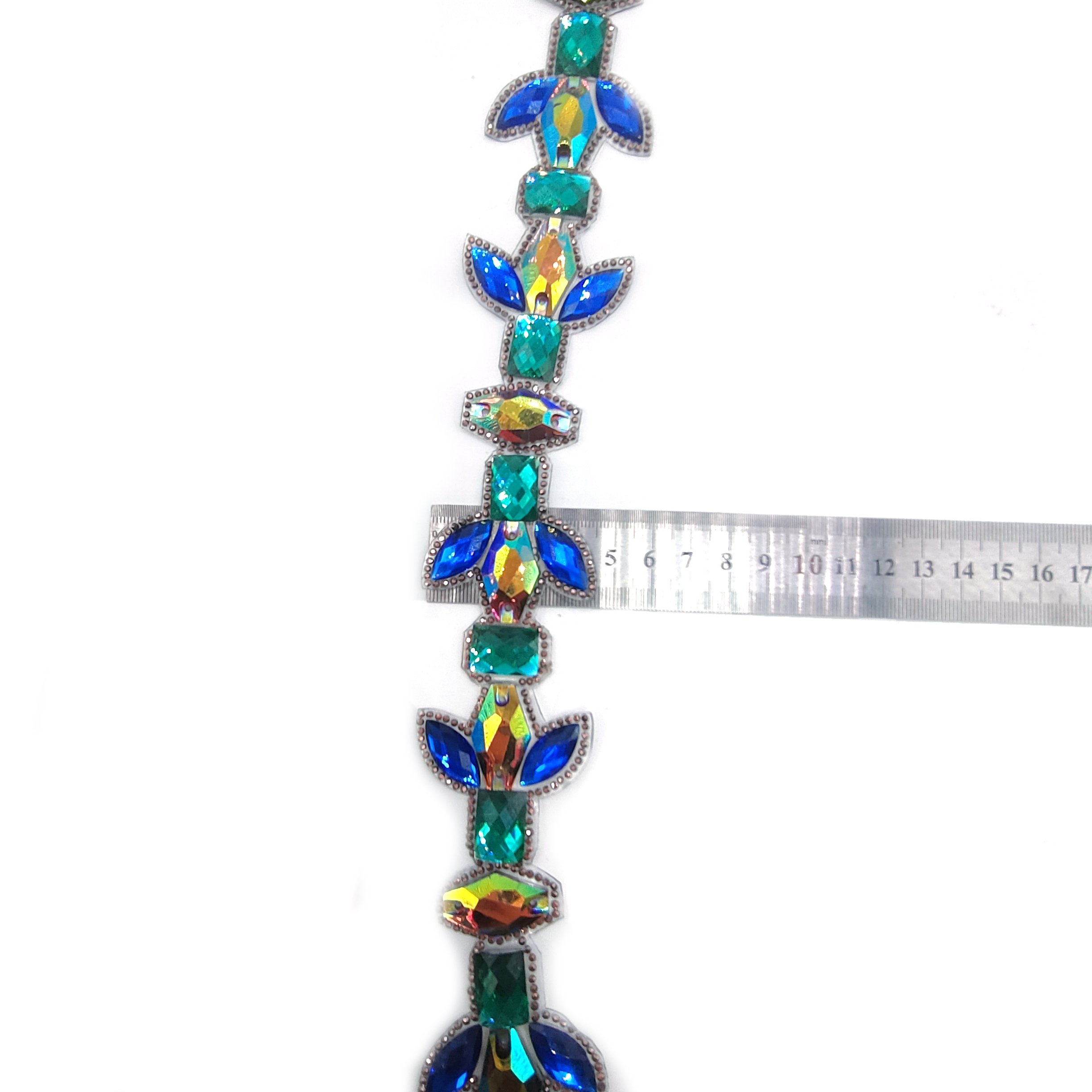 Carnival Costumes Accessories Party Dress Hot fix Rhinestone Appliques Trims Iron-On Resin Stone Trimming