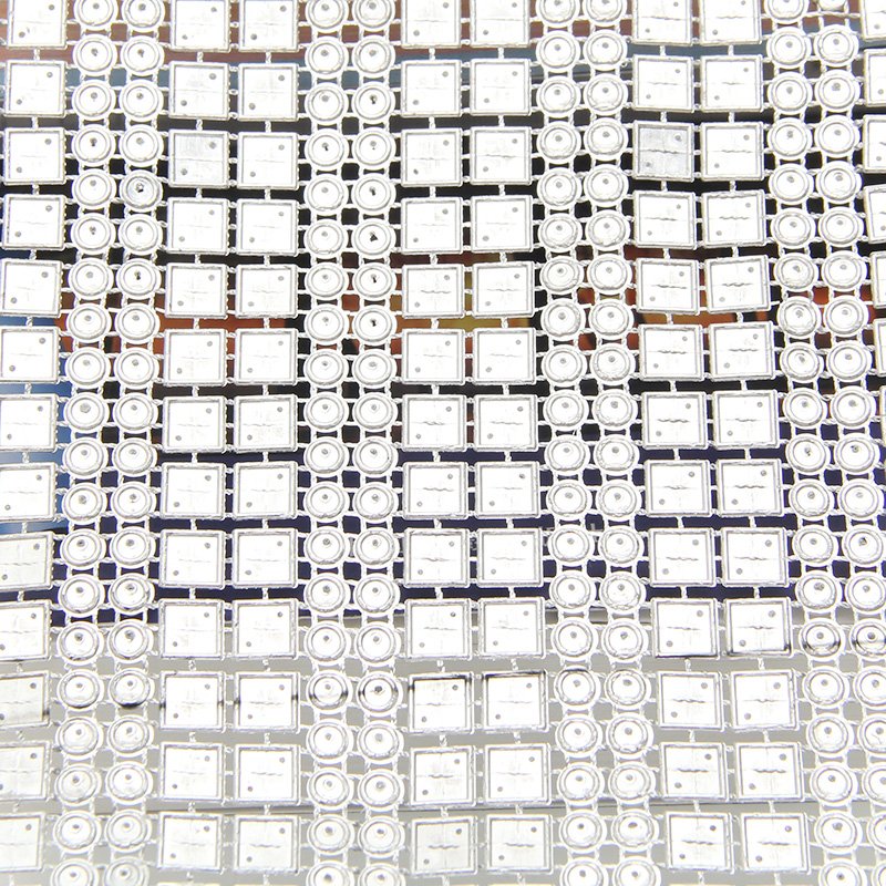 16 Rows Double Row Pyramid Shape Wedding Decorative Plastic Double Rows Rhinestone Clothing Lace Trim