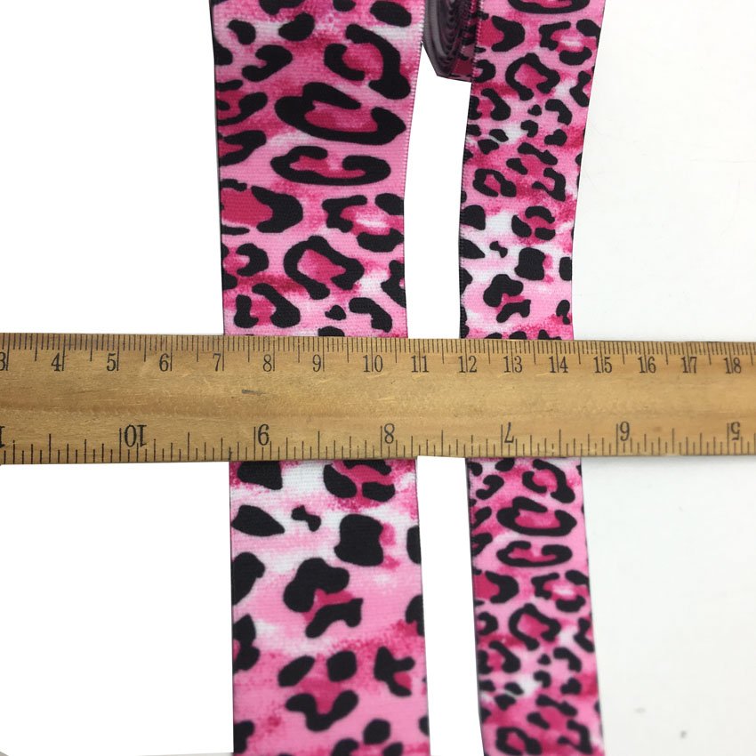 25mm 38mm Leopard Aztec Print Garment Elastic Zebra Camo Stripe Elastic Strap for Pants Underwear DIY Sewing Webbing Trim