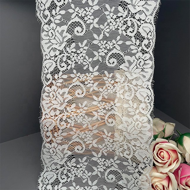 TUTON Guipure Bridal Width French Eyelash Lace Trim For Dress