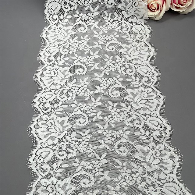 TUTON Guipure Bridal Width French Eyelash Lace Trim For Dress