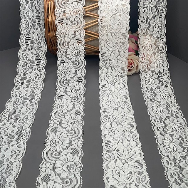 TUTON Custom Guipure French Elastic Lace 6.0/6.2 CM Trim Wholesale For Lingerie