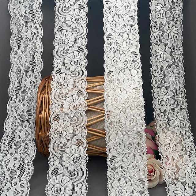 TUTON Custom Guipure French Elastic Lace 6.0/6.2 CM Trim Wholesale For Lingerie