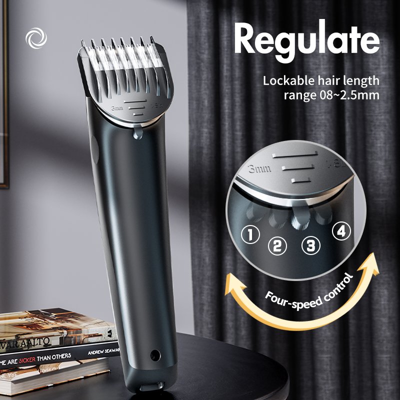 Electric Cordless Rechargeable Clippers Hair Cutting Kit Adjustable Detachable Blade Hair Trimmer Machine Hair Trimmers Clippers