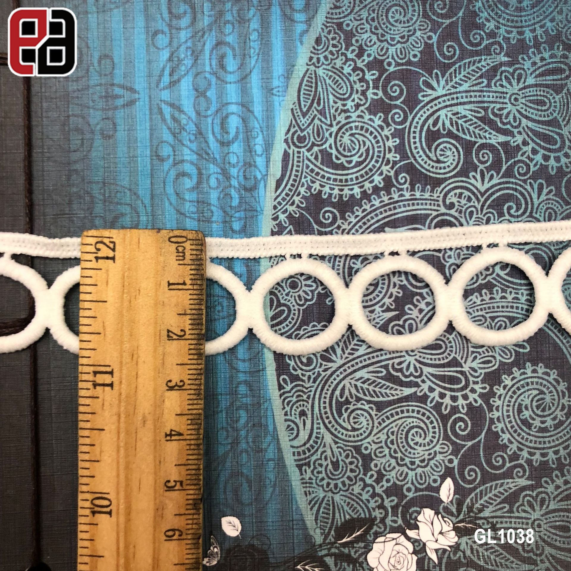 1.2CM 1.5CM 2.3CM 3CM Single Side Circle Guipure Lace Trim Ribete De Encaje For Border Decoration