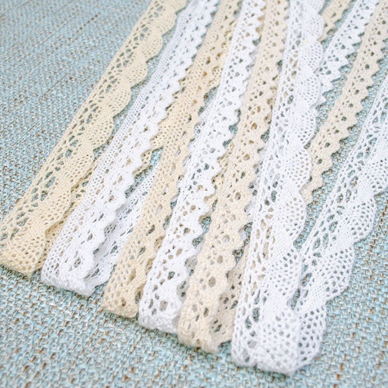 Eco-friendly White Color Cotton Lace Embroidery Lace Trim DIY Decoration Lace Flower Patterns For Bag/clothing/shoes/hat