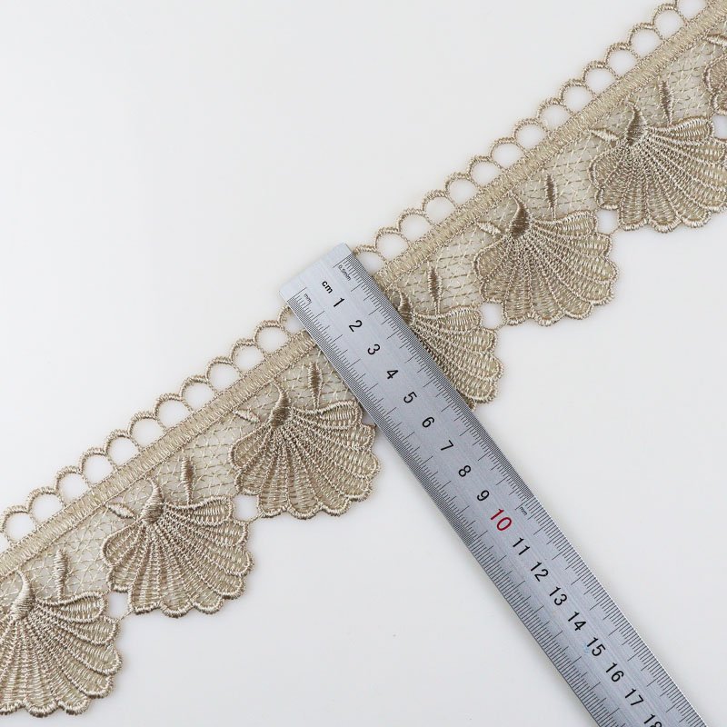 wholesale 2021 lace trimming border polyester chemical embroidery lace trimming for home textiles